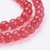 Spray Painted Crackle Glass Beads Strands LS-CCG-Q001-4mm-13-3