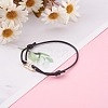 Korean Waxed Polyester Cord Bracelets BJEW-JB06003-01-3