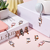 DIY Cat Alloy Enamel Pendants Mobile Straps Making Kit DIY-SC0025-53-4