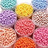 50Pcs Frosted Opaque Acrylic Beads PW-WGEDD3D-01-5