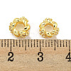 Rack Plating Brass Cubic Zirconia Beads KK-L215-315B-G-2