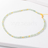 Simple Design Natural Aventurine Beaded Necklaces for Women JH7309-15-1