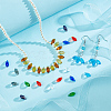AHADERMAKER 100Pcs 10 Colors Transparent Glass Beads GLAA-GA0001-37-4