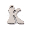 Non-Tarnish 201 Stainless Steel Charms STAS-U016-01P-K-1