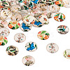  50Pcs 10 Colors Glass Cabochons GLAA-TA0001-74-12