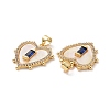 Brass Micro Pave Cubic Zirconia Pendants ZIRC-F134-22G-01-3