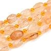 Heated Natural Citrine Beads Strands G-Z147-B01-02-2