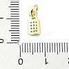 Brass Micro Pave Cubic Zirconia Pendants KK-H475-28G-01-3
