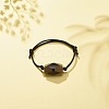 Acrylic Oval Beaded Bracelets BJEW-JB08545-01-2