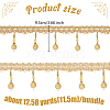 Curtain Plastic Beaded Fringe Trim OCOR-WH0090-69D-2