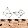 316 Surgical Stainless Steel Charms STAS-Q314-21P-3