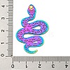 Ion Plating(IP) 201 Stainless Steel Etched Metal Embellishments Pendants STAS-G328-03RC-3