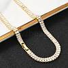 Clear Cubic Zirconia Classic Tennis Necklace for Girl Women Gift NJEW-A005-03G-3