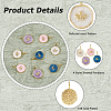 8Pcs 4 Colors Brass Enamel Pendants KK-HS0015-81-4