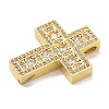 Rack Plating Brass Micro Pave Cubic Zirconia Pendants KK-L224-063G-3