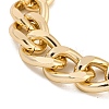 Chunky Aluminum Curb Chain Necklaces for Women NJEW-K261-01C-G-3