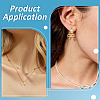8Pcs 2 Colors Brass Micro Pave Cubic Zirconia Pendants KK-BC0014-44-5
