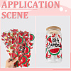 8Pcs 8 Styles PVC Plastic Waterproof Decorative Sticker Labels DIY-SP0004-93D-7