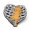 Cat with Rib Cage Surgery Anatomy Enamel Pin JEWB-H013-05EB-01-1