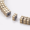 Electroplated Non-magnetic Synthetic Hematite Beads Strands G-P367-D06-1