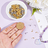 500Pcs 2 Colors Brass Bead Tips KK-ME0003-42-3