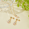 2Pcs 925 Sterling Silver Micro Pave Cubic Zirconia Pendants Bails STER-BC0003-60G-4