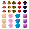 54Pcs 9 Styles Opaque Resin Beads RESI-TA0003-10-2