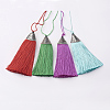 Nylon Tassels Big Pendant Decorations HJEW-G010-A-1