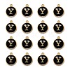 Golden Plated Alloy Charms X-ENAM-S118-02Y-2