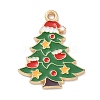 Christmas Alloy Enamel Pendants ENAM-K074-01G-12-1