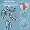 Unicraftale 4Pcs 2 Colors 304 Stainless Steel Screw Carabiner Lock Charms STAS-UN0053-34-5