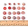 40Pcs 20 Styles Resin & Glass European Beads RPDL-FS0001-03-5