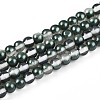 Baking Paint Transparent Glass Beads Strands DGLA-N011-4mm-07-1