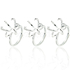 6Pcs Adjustable Brass Finger Rings Components KK-BBC0021-26-7