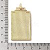 Brass Micro Pave Cubic Zirconia Pendant with Enamel KK-H458-02G-A01-3