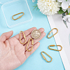 6Pcs Brass Screw Clasps KK-UN0004-76-3