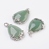 Valentine Gifts Idea for Guys Natural Green AventurineGreen Aventurine Pendants G-Q689-09-1