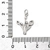 Brass Micro Pave Cubic Zirconia Pendants KK-A278-01B-01P-3
