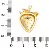 Brass Micro Pave Cubic Zirconia Pendants KK-F895-17C-G-3