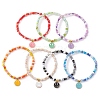 7Pcs Glass Seed Beads Stretch Bracelets BJEW-JB11219-1