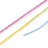 Segment Dyed Twisted Waxed Polyester Cord YC-C003-01-4