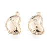 Brass Micro Pave Clear Cubic Zirconia Charms KK-N216-559LG-2