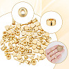   80Pcs 8 Styles Rack Plating Brass Beads KK-PH0006-72-4