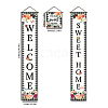 Polyester Hanging Sign for Home Office Front Door Porch Decorations HJEW-WH0023-031-2