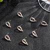 10Pcs Brass Stud Earring Findings KK-BBC0003-71-4