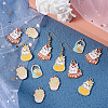 20Pcs 4 Style Alloy Enamel Pendants ENAM-CJ0001-111-3