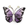 Butterfly Transparent Resin Brooch JEWB-M047-01D-1