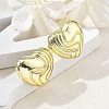 Brass Stud Earrings for Women EJEW-U035-03G-3