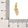 Rack Plating Brass Micro Pave Cubic Zirconia Charms KK-I720-56G-3