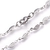 304 Stainless Steel Link Chain Bracelets BJEW-P239-16-3
